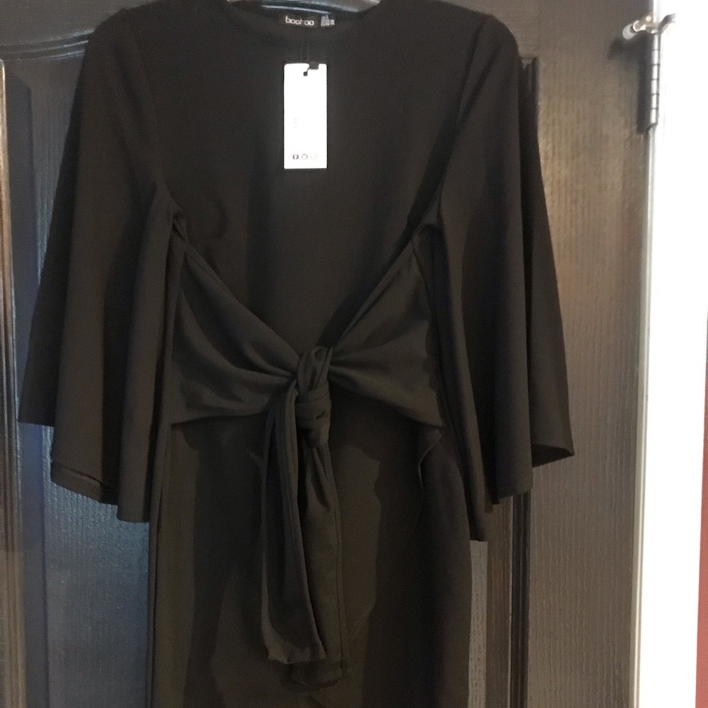 Dress with tie front